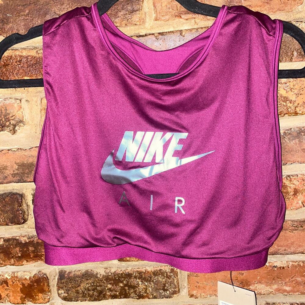 NWT Nike Purple Medium Support High Neck Sports Bra Crop Top Women's Size XXL - Picture 3 of 11
